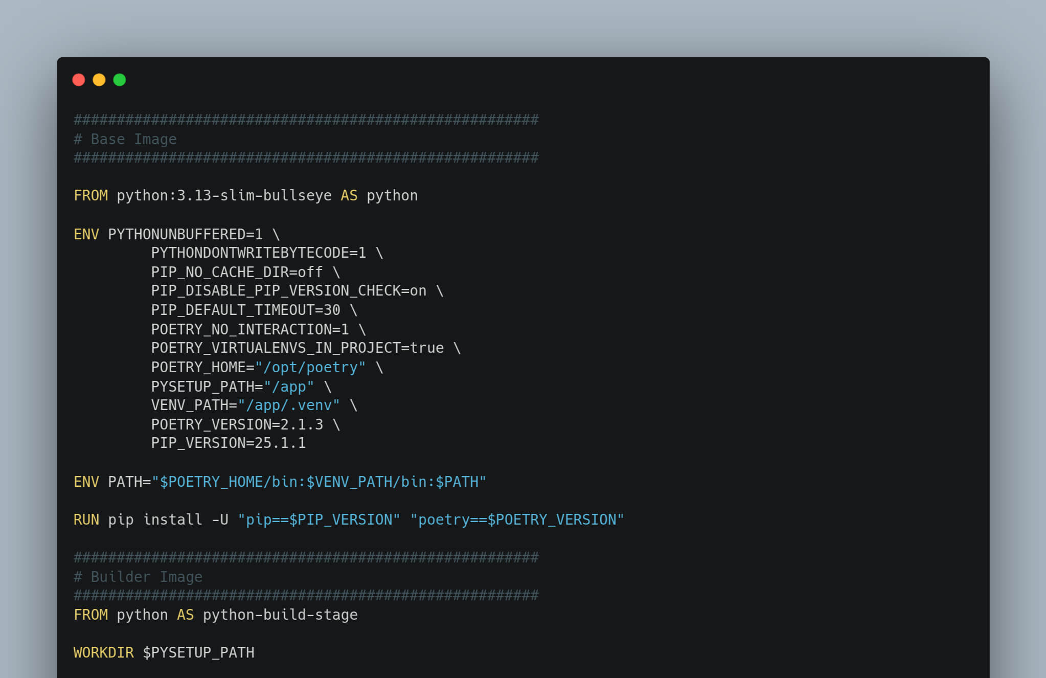 Dockerfile для Django приложения